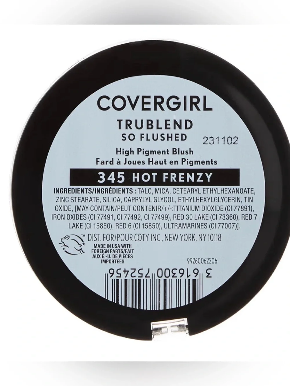 NWT COVERGIRL TruBlend So Flushed High Pigment Blush - Color 345 Hot Frenzy